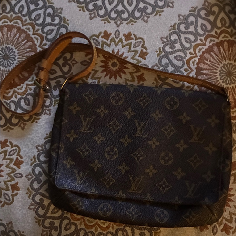 Authentic Original Vintage Style Brown Crossbody Bag